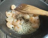 A picture of step 6 of Fried Beef and Shrimp Rice on the Table.
