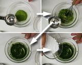Une image de l'étape 3 de Matcha shiratama Mizu Yōkan ; Wagashi.