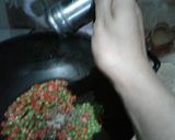 A picture of step 4 of Vegetables Rice.