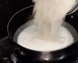 A picture of step 1 of Kachhe nariyal ke laddoo.