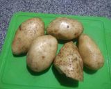 Foto del paso 1 de la receta: Tortilla de papas sin huevo (vegana) 🌱🥔