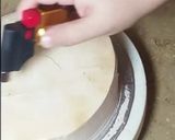 A picture of step 6 of Pizza theme cake (mix flavor).