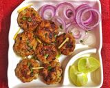 A picture of step 3 of Chicken keema tikki.