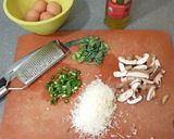 A picture of step 1 of Frittata Piccola Mia.