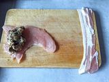 Baconös pulykamell tekercs
