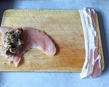 Baconös pulykamell tekercs recept fázis 4 fotója