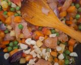 Paradicsomos - zöldséges csirkemellfilé rizzsel /egytàlètel/🍅🐣🌽🥕🧅🫛🍄🟫🍛 recept fázis 2 fotója