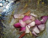 A picture of step 1 of Mutter paneer masala.