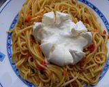 Foto del paso 5 de la receta Pasta fresca con verduras y burrata