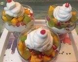 A picture of step 1 of Fruit 'and' cream cocktail.