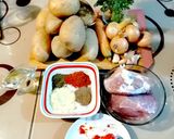 Pas rețetă Mâncărică de cartofi cu carne de porc, fără roșii 1 fotografie
