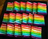Rainbow Cake Kukus Ny.Liem Super Lembut langkah memasak 12 foto