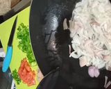 A picture of step 1 of Smoky pasta with Desi touch.