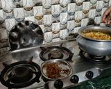 A picture of step 6 of Chana Dal Pulao.