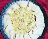 Foto del passaggio 3 della ricetta Torta salata con porro e prosciutto cotto