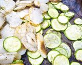 A picture of step 1 of Summer Vegetable Omelette.