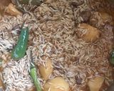 A picture of step 3 of Beef Yakhni Pulao.