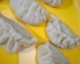 A picture of step 5 of Momos with Corn and Veggies stuffing.