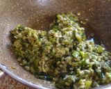 A picture of step 4 of Lilava,Green Moong Dal khichdi.
