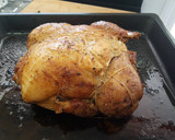 Foto del paso 17 de la receta: Pavo de Navidad con relleno de frutos secos, frutas, longaniza ibérica y cava