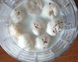 A picture of step 1 of Makhana almond sabza milk shake.
