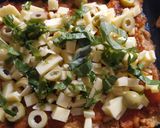 Foto del paso 5 de la receta: Pizza con masa de pollo. PIZZA KETO 🍕