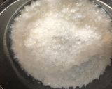 A picture of step 2 of Sinasir or Rice pancakes.