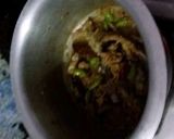 A picture of step 2 of Mutton pulav.