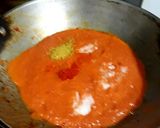 A picture of step 4 of Shahi Paneer.