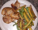 Foto del paso 5 de la receta: Pollo con calabazas salteadas