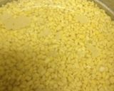 A picture of step 1 of Moong dal halwa.