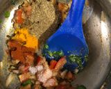 A picture of step 3 of Besanwali Methi.