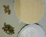 A picture of step 1 of Besan nankhatai.