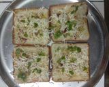 A picture of step 3 of #festivesavouries Garlic - Cheese Bread.