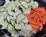 Foto del paso 1 de la receta: Salteado de calabacín con arroz🥙🧆🍚