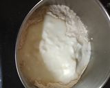A picture of step 1 of Wheat flour chilla.