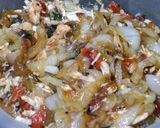 Foto del paso 3 de la receta: Florcitas de pollo sobrante con morron asado