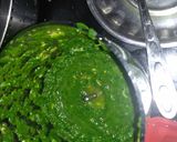 A picture of step 1 of Hariyali pulav.