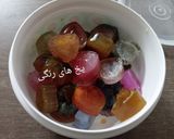 عکس مرحله 1 از دستور یخ های رنگی و طعم دار