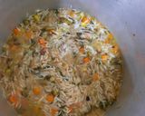 A picture of step 5 of Veg pulao in pressure cooker Indian recipe.