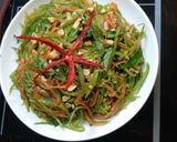 Hình bước làm 6 của món Gỏi mướp nhật