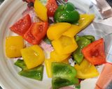 A picture of step 1 of Satvik mixed vegetable.