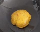 A picture of step 4 of Raw Banana poori.