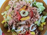 Ensalada con mango y frutos secos