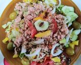 Foto del paso 5 de la receta: Ensalada con mango y frutos secos
