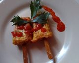 Foto langkah ke 7 dari resep Telur Sosis Tusuk #MenuSehatAnak.