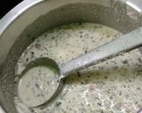 A picture of step 1 of Onion Rava Dosa with nariyal chutney, sambar.