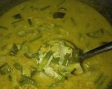 Foto langkah ke 4 dari resep Lodeh Terong Kacang Panjang dan Jantung Pisang.