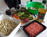 A picture of step 1 of Moussaka Yasas.