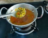 A picture of step 4 of Sindhi Dal Moong.